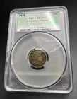 1915 P 10c Barber Silver Dime Coin Fine Details CAC Certified