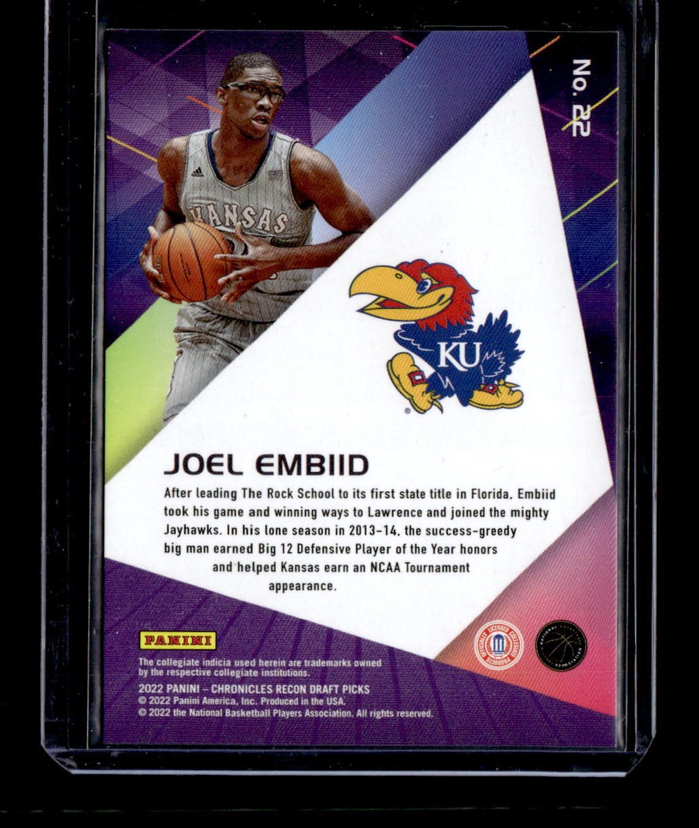 2022 Panini Chronicles Draft Picks #22 Joel Embiid Recon