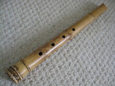 New 1.5 Shakuhachi w. Root End  Nature mouthpiece. Zen Pentatonic Flute - LOOK 