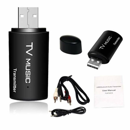 3.5mm USB Bluetooth Stereo Audio Transmitter Music Dongle Adapter for TV PC - Picture 4 of 4