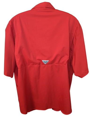 Seltenes LAMAR UNIVERSITY belüftetes Angelhemd Columbia PFG Herren Größe XL rot Outdoor - Bild 5 von 18
