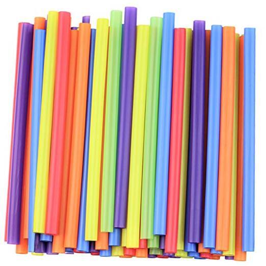 100 Jumbo 8.5-Inch Smoothie Straws - 10mm Wide - Bulk 100-Pack