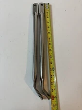 West Coast below Eye level mirror Chevy Ford Stainless Pipes Straight 16 Inches