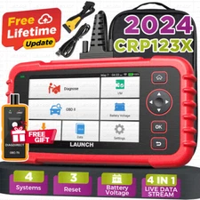 2024 New LAUNCH X431 CRP123X Pro OBD2 ABS SRS Engine Diagnostic Scanner 4 System