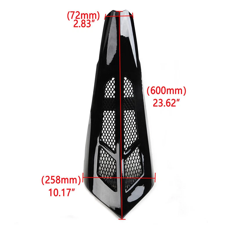 Alerón de barbilla negro apto para Harley Touring Street Road Glide FLHX FLTRX 22 Foto 4 de 4