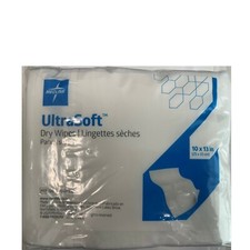  50-Pieces Medline UltraSoft Dry Disposable Wipes 10" x 13" ULTRASOFT1013