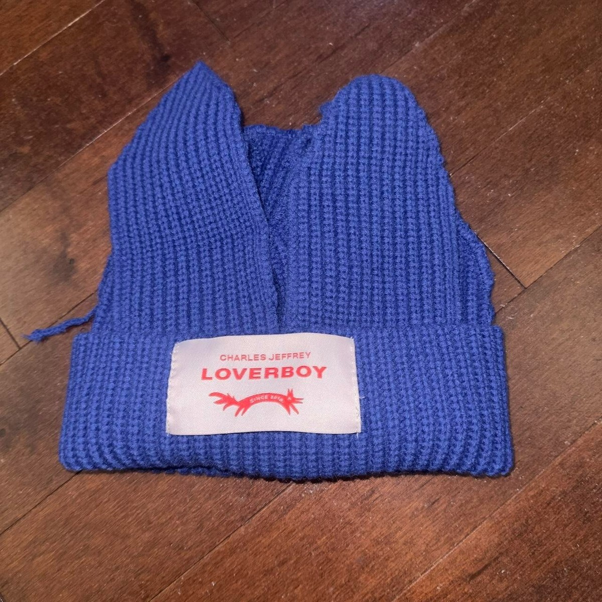 Charles Jeffrey Loverboy Blue Bunny Beanie | eBay
