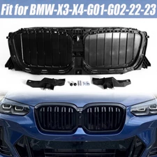 For 2022-24 BMW X3 G01 X4 G02 Black Front Active Air Shutter Grille 51745A1DA48