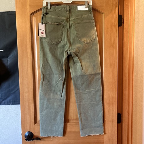 RE DONE JEANS 200 $ grün Gr. 28 High Rise Jeans Stretch - Bild 7 von 9