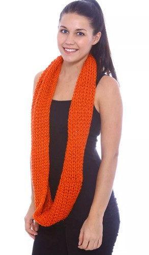 Women Winter Warm Thick Long Scarf Infinity Circle Cable Knit Scarves Wrap - Picture 16 of 21