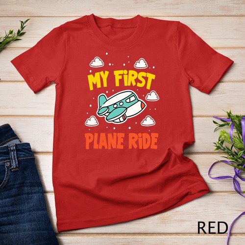 Camiseta unisex My First Plane Ride Airplane Vacation Novedad - Imagen 12 de 15