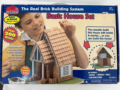 U-BRICKIT Real Brick Building System- Basic House Set TOY 98011