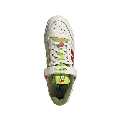 ADIDAS ORIGINALS Forum Low x The Grinch Shoes MEN\'S 11.0 W/ 12 NWOB (READ) Size 12 - Dr. Seuss x adidas Forum Low The Grinch - Cream  main image 4