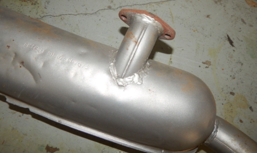 OEM 1970's PORSCHE 911 2.7 BISHOFF EXHAUST MUFFLER PIPE VINTAGE - Bild 2 von 11