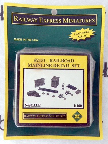 Juego de detalles de línea principal de ferrocarril a escala N - Railway Express Miniatures #2151 | Zustand: New