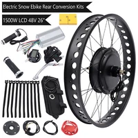 E-Bike Fat Tire Bicycle Rear Wheel Hub Motor Conversion Kit For 26" 48V 1500W