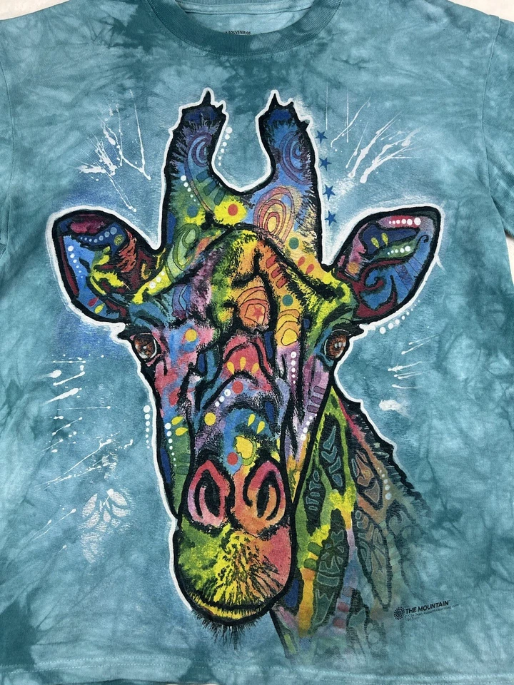 Camisa Rainforest Café The Mountain Tie Dye Para Hombres Pequeña 2014 Camiseta Jirafa Russo Foto 2 de 4