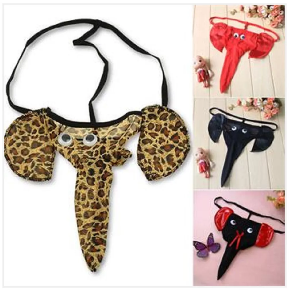 Mens Novelty Elephant Trunk Thong G-String Pants Underwear Sexy