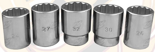 HEAVY DUTY 3/4" Inch dr Socket Set 19-50mm 12 Point Sockets Ratchets Extensions - Picture 5 of 8