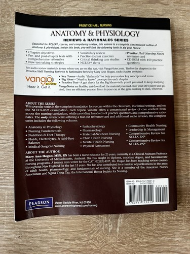 Anatomy and Physiology : Reviews and Rationales Paperback - Picture 2 of 2