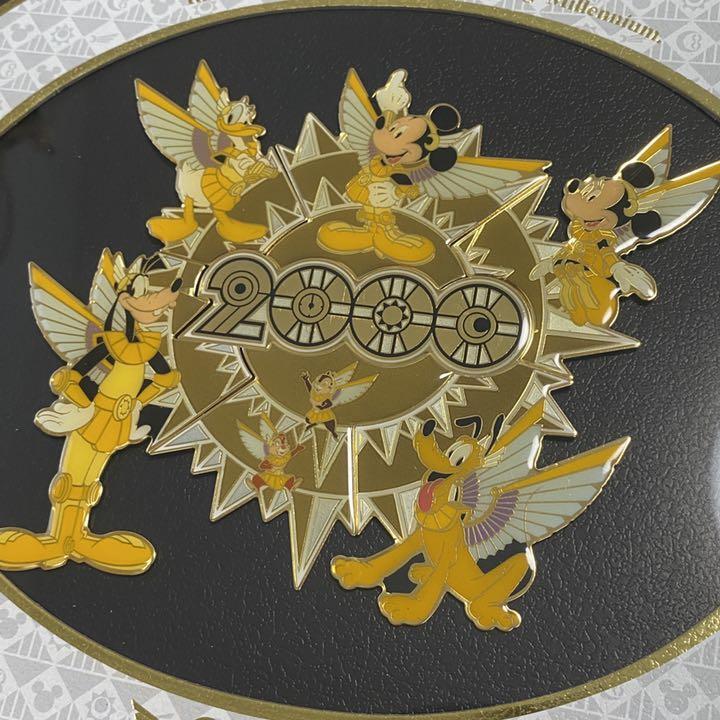 Tokyo Disney Land Ltd. 2000 Pin & Fram set Millennium 27x33cm