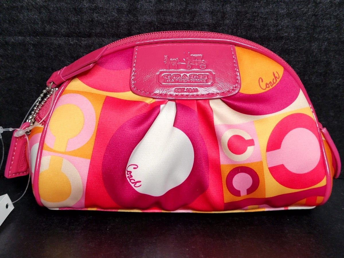 Coach Valentine's Day Scarf Print Cosmetic Bag | eBay