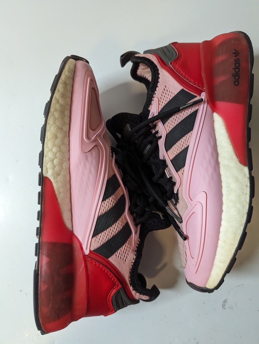 Adidas Boys Ninja ZX 2K Boost FZ0456 Pink Casual Shoes Sneakers
