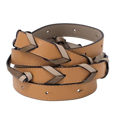 Loewe Thin Braided Strap Shoulder Strap Brown x Beige | eBay