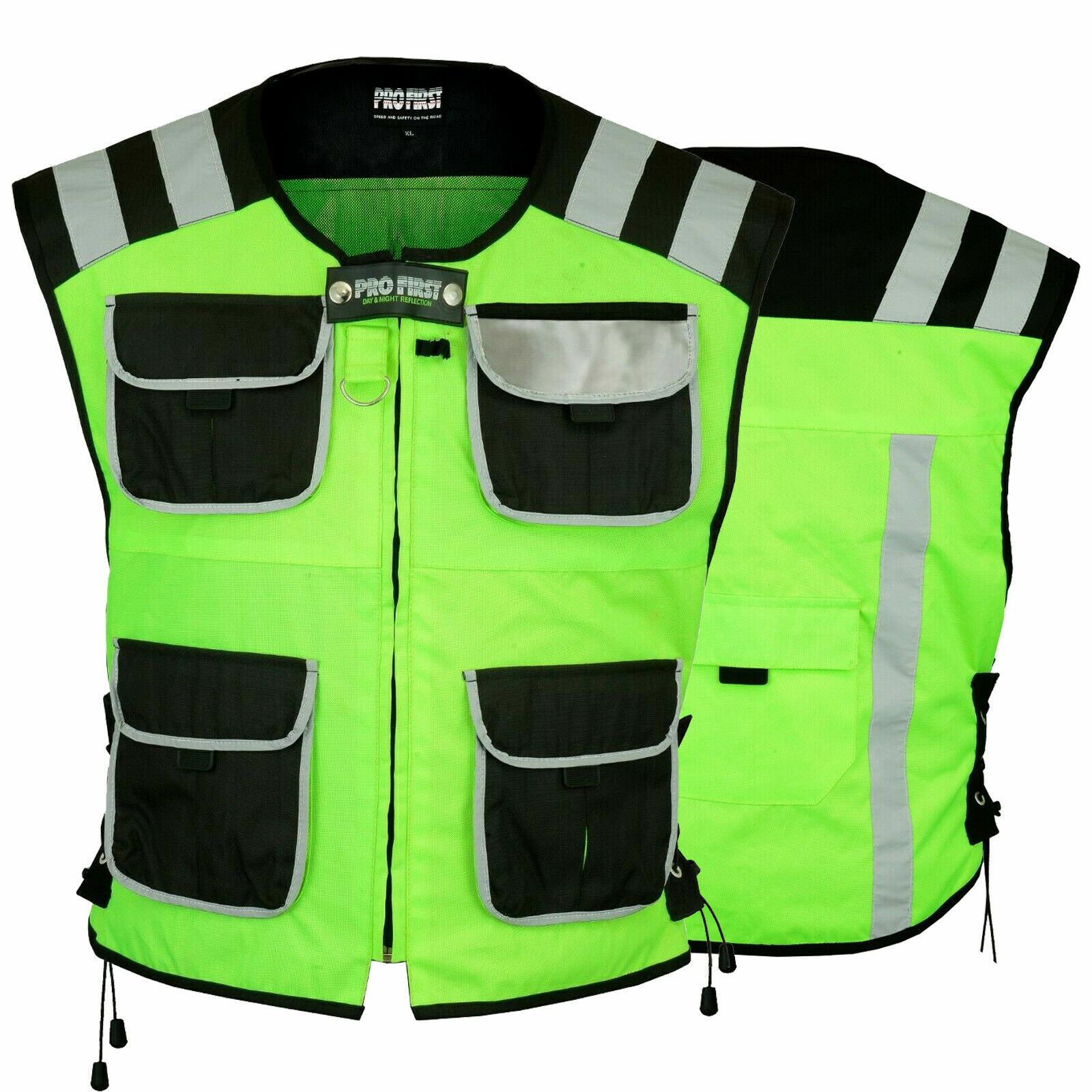 Mens Motorcycle High Viz Vest 