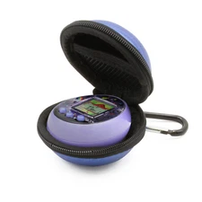 CM Blue Toy Case for Tamagotchi On Virtual Pet , Clip On Toy Pouch Only