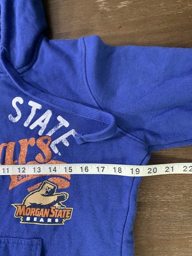 Morgan State University Hoodie Womens Size Bear Medium Royal Blue 4her Sweater M - Picture 4 of 11
