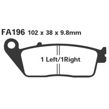PASTILLAS DE FRENO EBC ORGANICAS HONDA XL600V TRANS, TRIUMPH BONNEVILLE, TIGER
