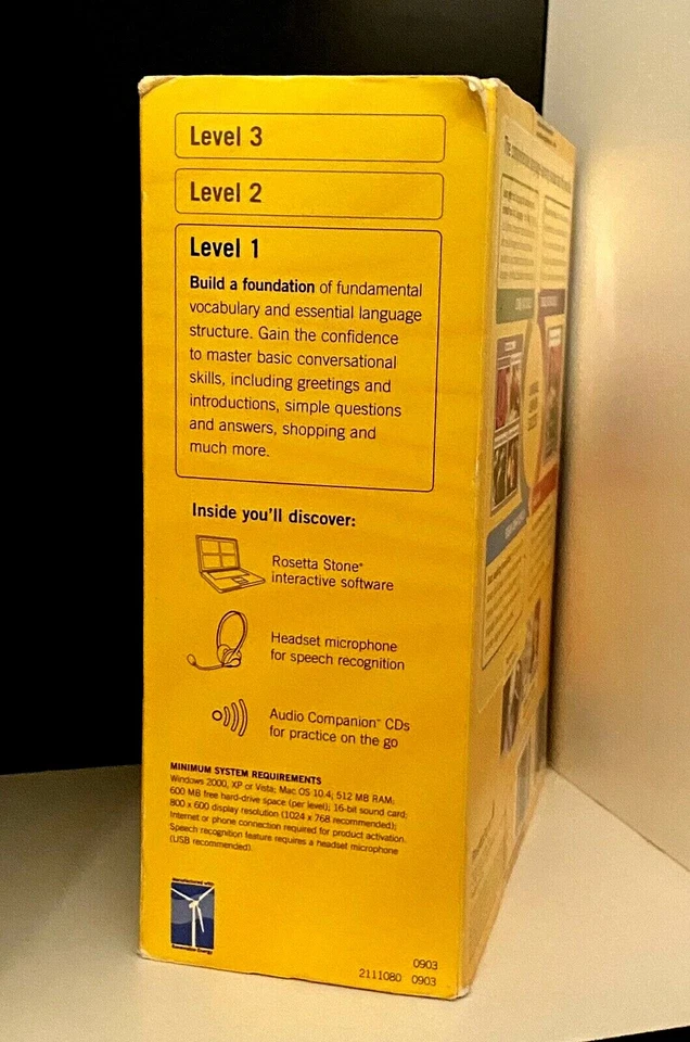 New! Rosetta Stone ~ Français ~ French Level 1 ~ CDs ~ Headset w/Mic ~ Software - Image 4 of 4