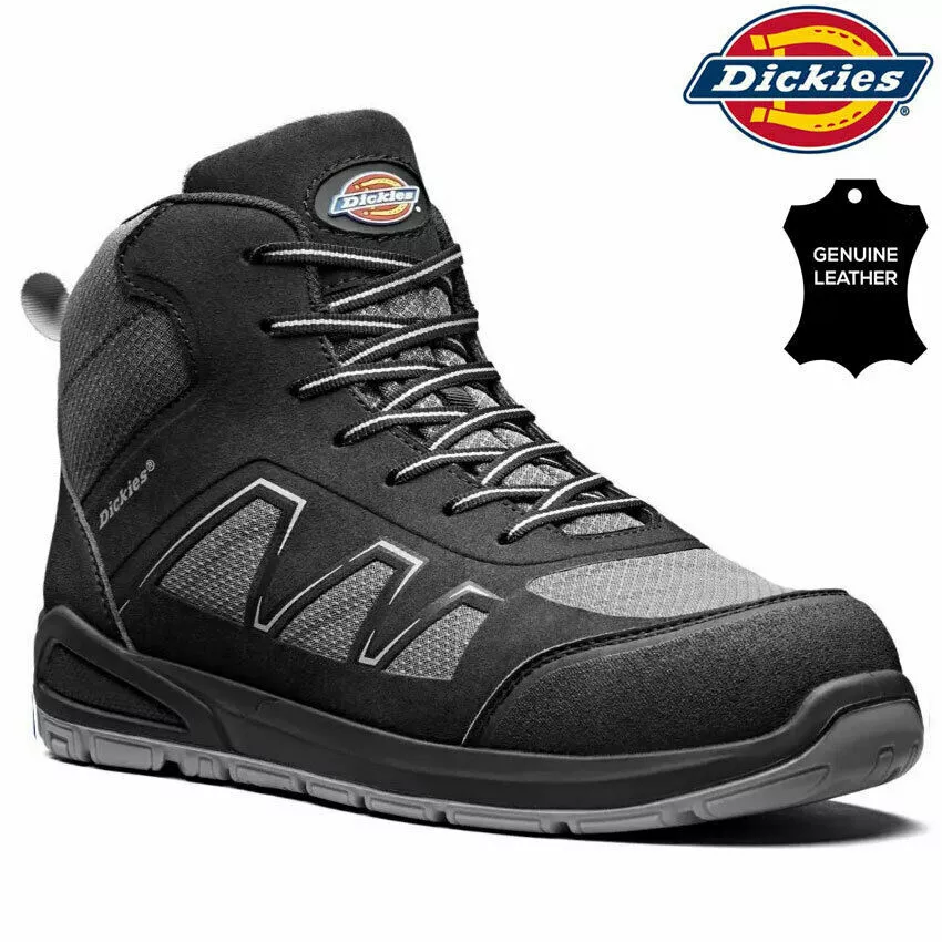 País Gracias por tu ayuda robot Mens DICKIES Safety Boots Leather Steel Toe Cap Work Ankle Trainers Hiking  Shoes | eBay