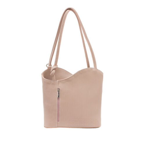 Mädchen Damen Cabrio Rucksack Damen Vera Pelle Leder Schultertasche VP024 - Bild 11 von 28