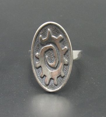 Stylish Sterling Silver Ring Genuine Stamped Solid 925 Ellipse Handmade Empress