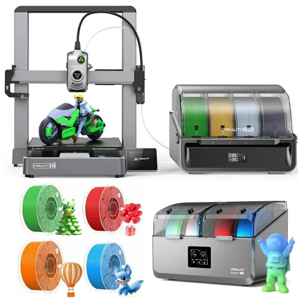 Creality Hi Combo 3D Printer 500mm/s High Speed Multicolor