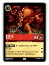 Disney Lorcana Ursula's Return 103/204 UC EN4 Beast - Wounded