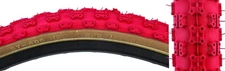 Sunlite MX3 20 x 2.125 Knobby Retro BMX Bicycle Red Skin Wall Tire