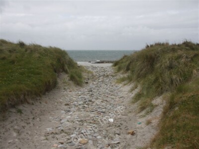 Foto 6x4 Strandzugang Baile nan Cailleach Eine Spur durch die Dünen hat c2009