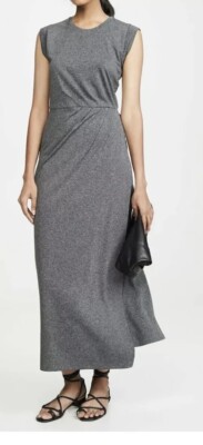 Club Monaco Knit Maxi Dress in Heather Grey, Size Xs