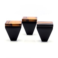 Handmade Tiger Eye Gemstone Knob – Square Cabinet & Drawer Pull Handle
