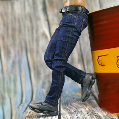 Jeans e cintura classici soldato scala 1/6 per action figure maschio 12"" corpo - Foto 11 di 13