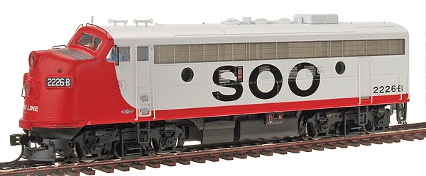 SOO LINE F7 - A unit w/MARS DCC / QUANTUM SOUND " RED NOSE " - HO Scale NEW OOP - Image 3 of 4