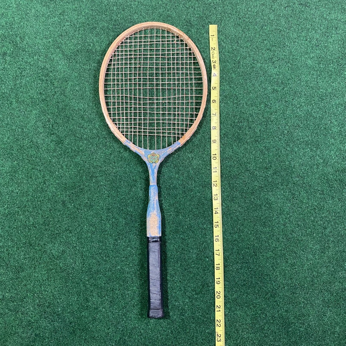Raquette De Tennis Vintage Monarch En Frêne Stratifié - Ancienne, Tout D’origine, Très Bon état