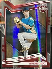 Nolan DeVos Astros 2022 Elite Extra Edition Prime Numbers B Die Cut #/125
