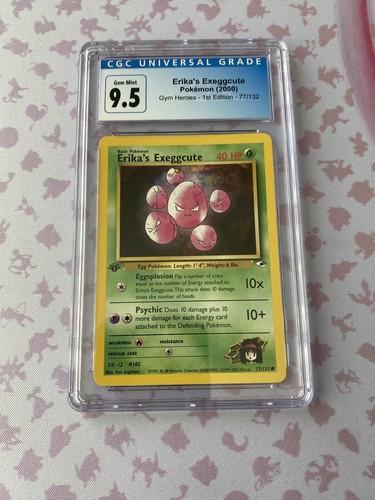 Erika's Exeggcute (1st Edition) graded CGC 9.5 for sale on eBay