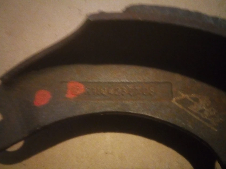 Zapatas de freno traseras mercedes-benz ponton 190c dc 200d 220b sb SEB 230S SL Foto 3 de 4