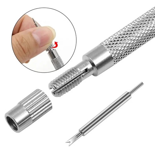 Herramienta de reparación removedor de pulsera ajustable correa de metal con 4 pasadores - Imagen 11 de 14