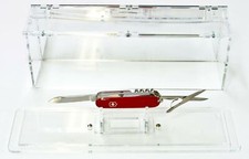 SORA Vitrine Couteau de Poche avec Support Couteau et Arrière Reflechissant